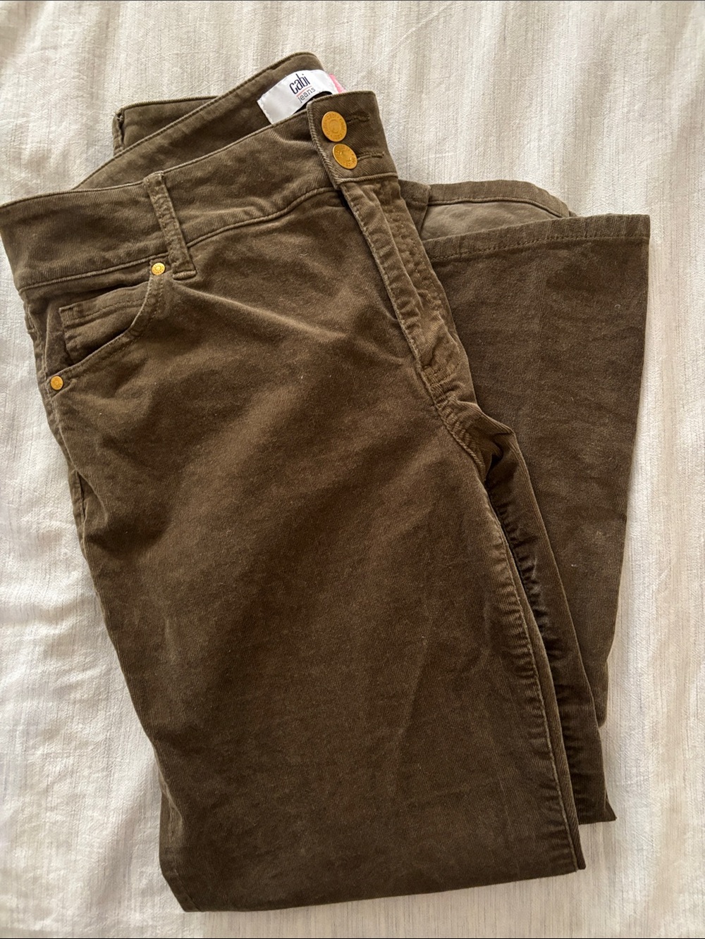 Women’s Cabi , Green Corduroy Pant